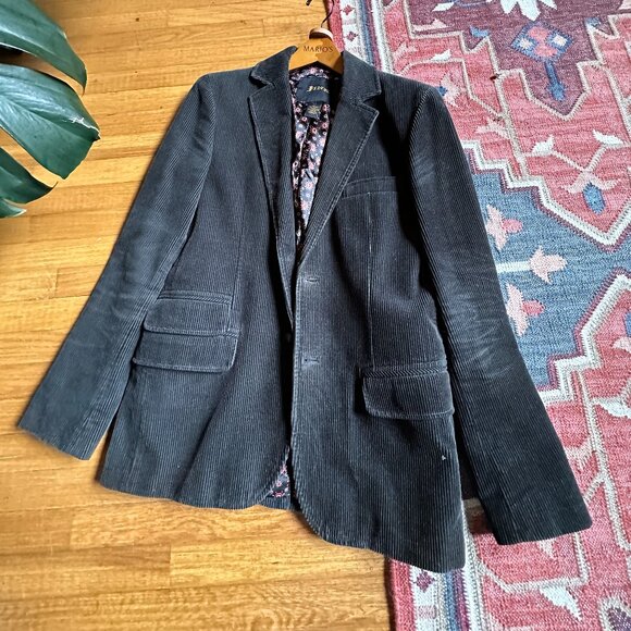 Ink Brown Corduroy Blazer Small - Picture 1 of 8